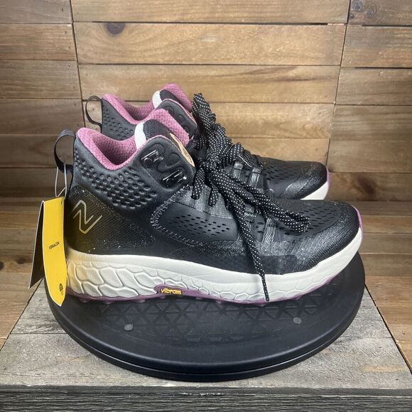 New Balance Women's Size US 7 Fresh Foam x Hierro HT Mid Top Black Purple Shoes - Picture 1 of 10